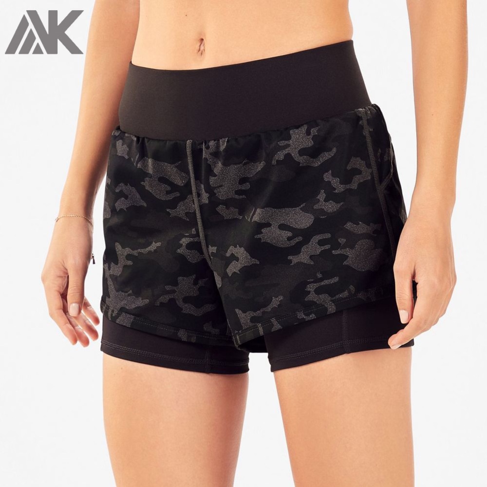 Gymshark Black Camo Women Shorts